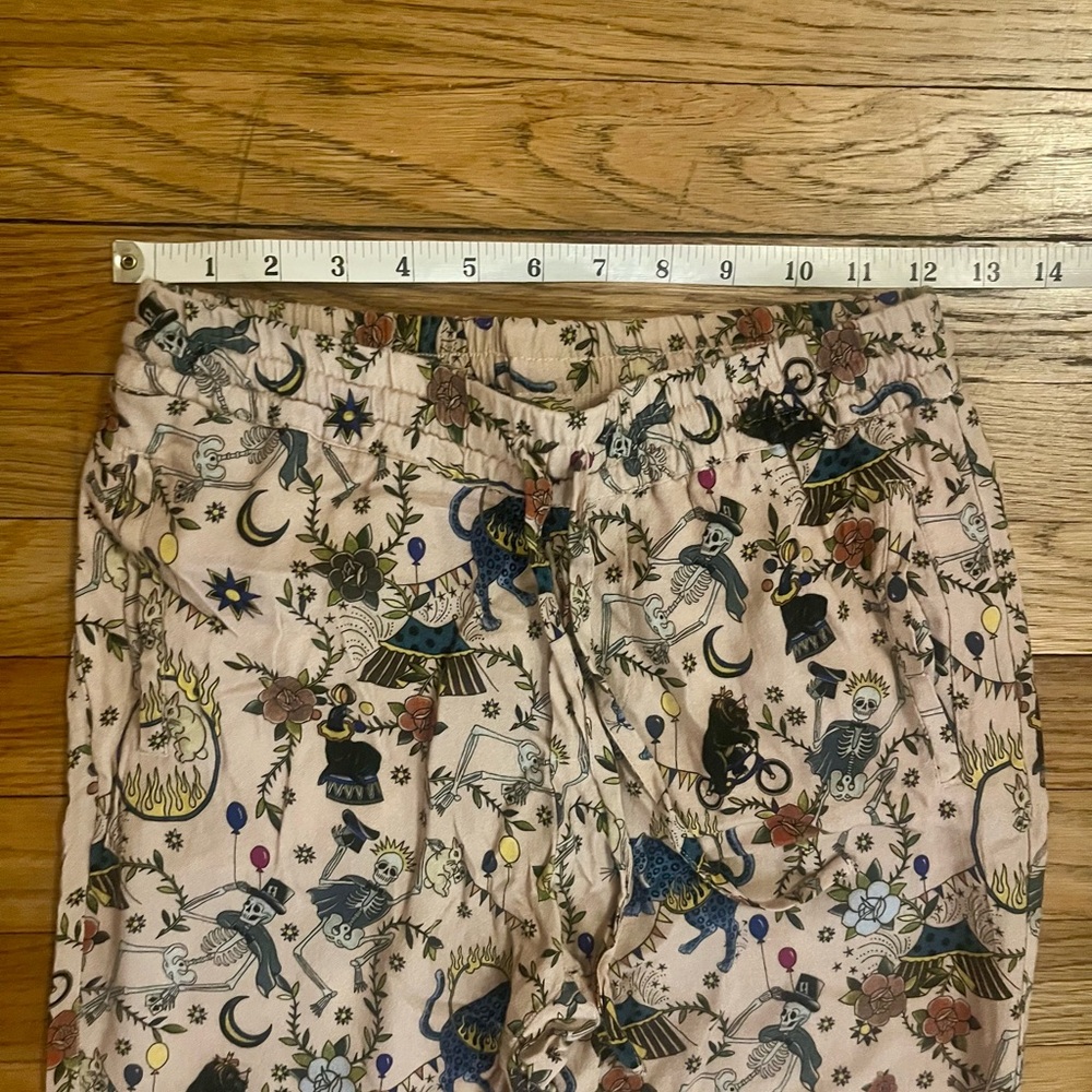 Zadig & Voltaire Parono Circus Skeleton Print Drawstring Waist pants pink - Picture 7 of 11